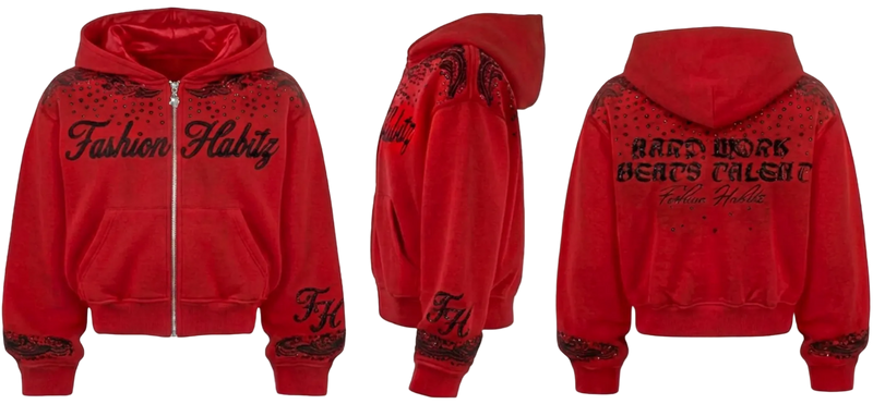 Rhinestone Hoodie